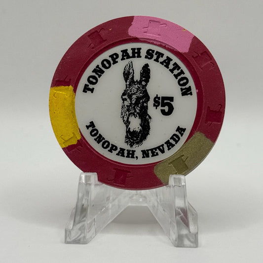 Tonopah Station Tonopah Nevada 2002 $5 Casino Chip E2794