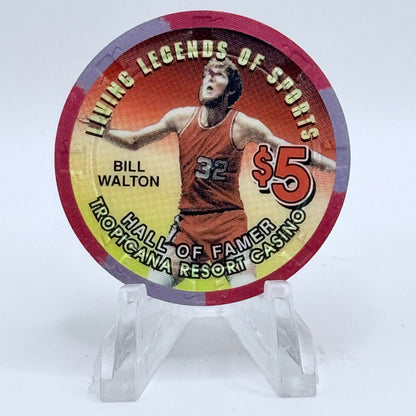 Tropicana Las Vegas Nevada 1997 'Bill Walton' Series 16 LE $5 Casino Chip V1681