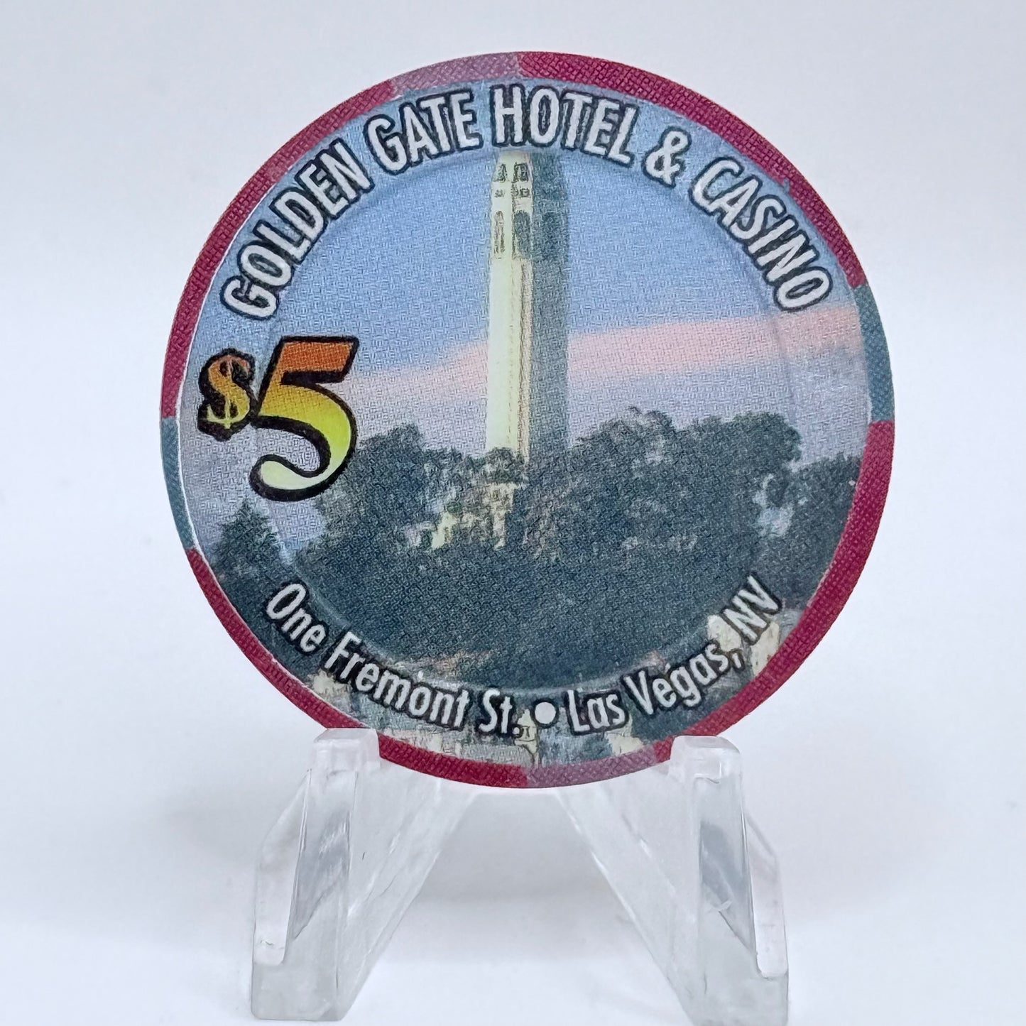 Golden Gate Las Vegas Nevada 2004 $5 Casino Chip E3745