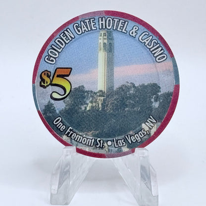 Golden Gate Las Vegas Nevada 2004 $5 Casino Chip E3745