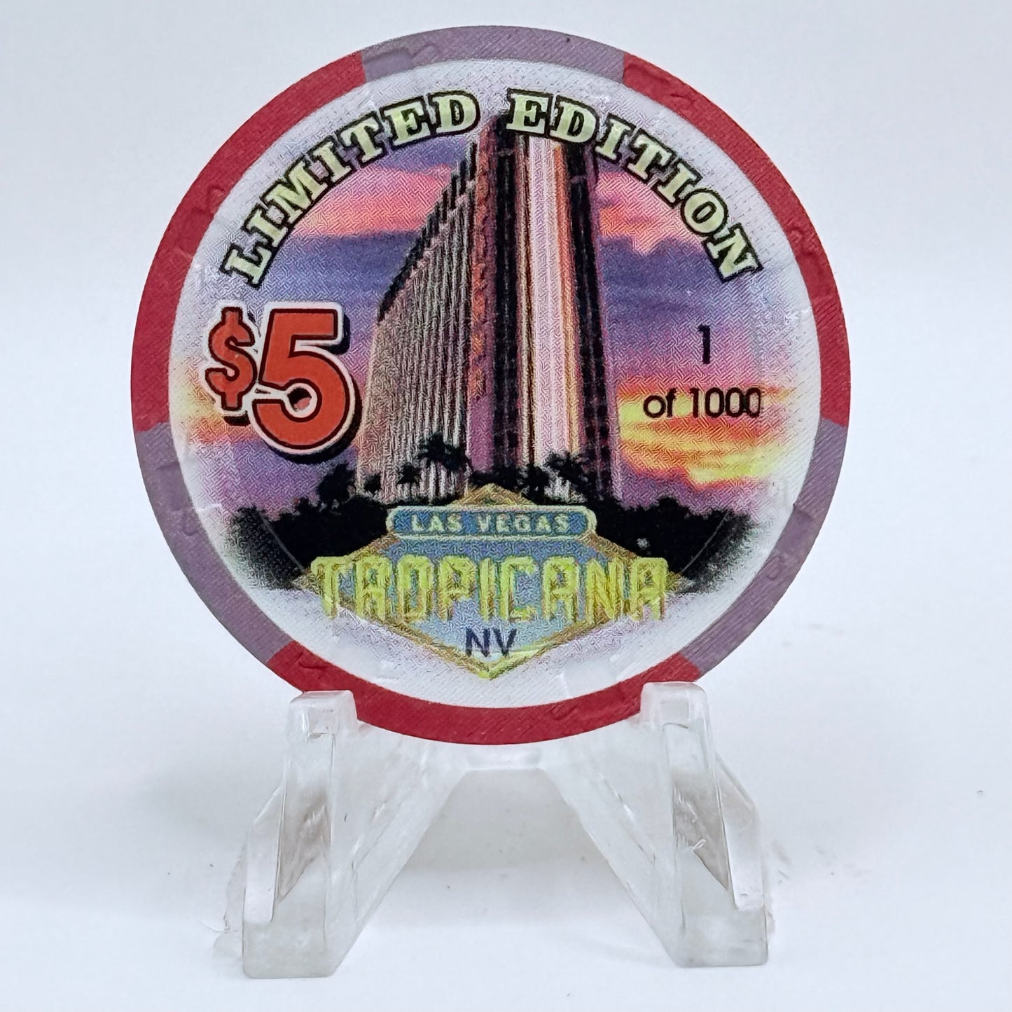 Tropicana Las Vegas Nevada 1997 'Bill Walton' Series 16 LE $5 Casino Chip V1681