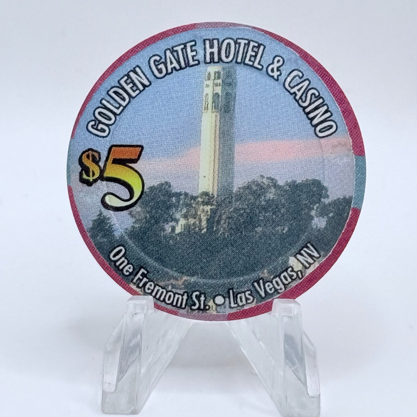 Golden Gate Las Vegas Nevada 2004 $5 Casino Chip E3745