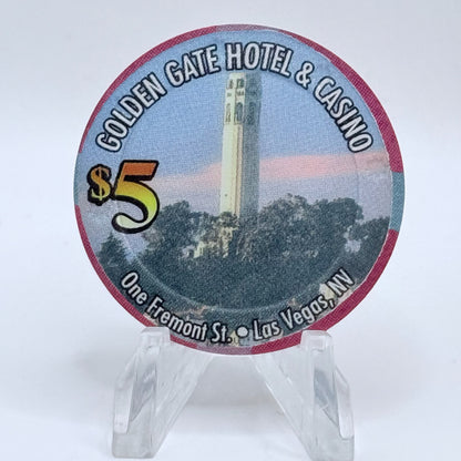 Golden Gate Las Vegas Nevada 2004 $5 Casino Chip E3745