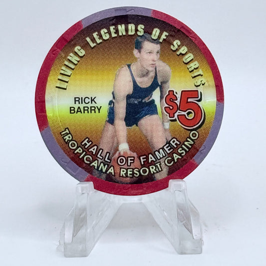 Tropicana Las Vegas Nevada 1997 'Rick Barry' Series 16 LE $5 Casino Chip V1671