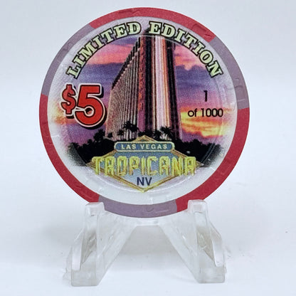 Tropicana Las Vegas Nevada 1997 'Rick Barry' Series 16 LE $5 Casino Chip V1671