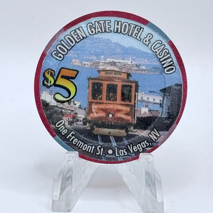 Golden Gate Las Vegas Nevada 2003 $5 Casino Chip E0642