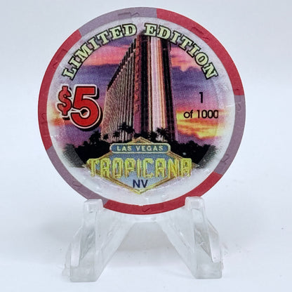 Tropicana Las Vegas Nevada 1997 'Mike Bossy' Series 16 LE $5 Casino Chip V1672