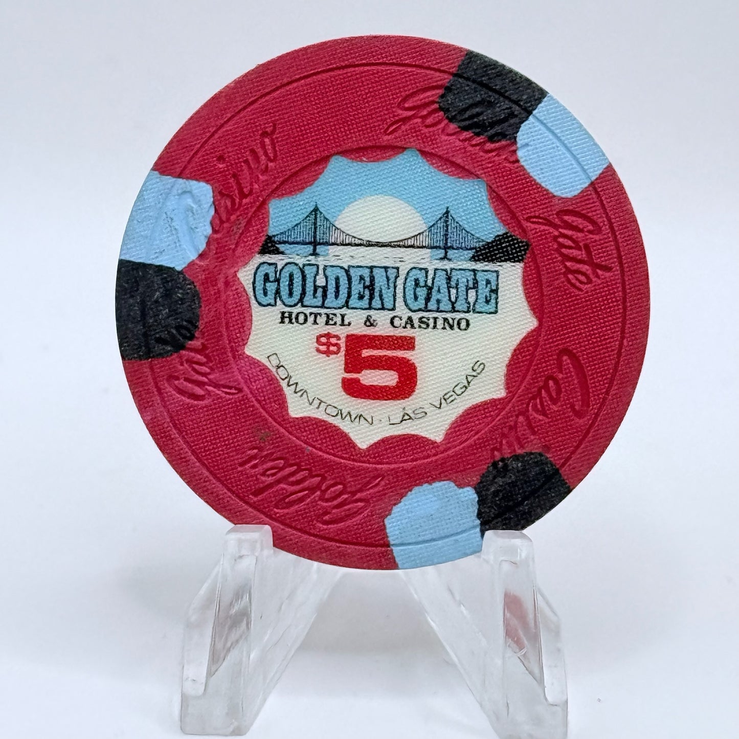 Golden Gate Las Vegas Nevada 1989 $5 Casino Chip N1707
