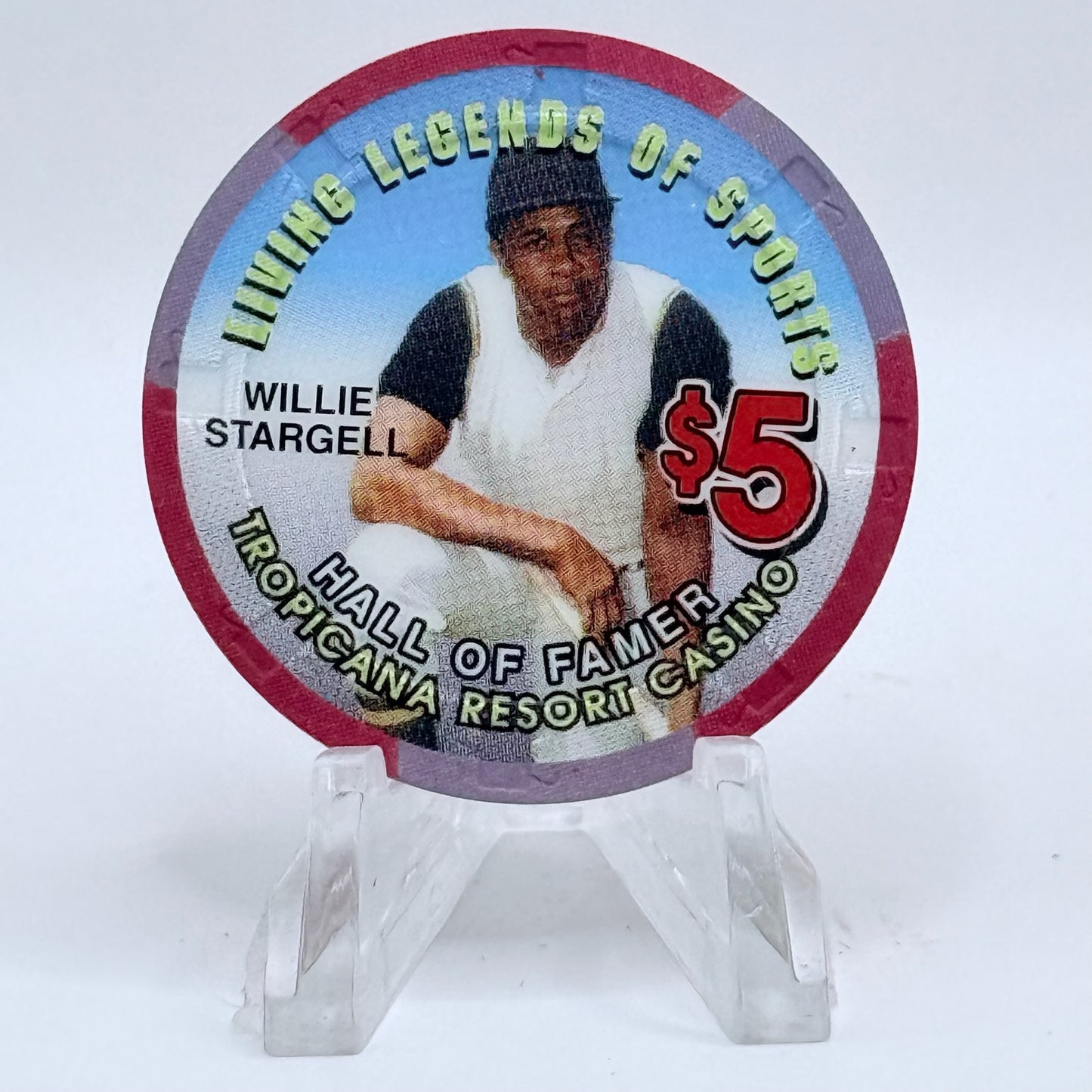 Tropicana Las Vegas Nevada 1997 'Willie Stargell' Series 16 LE $5 Casino Chip V1680