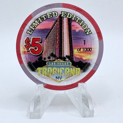 Tropicana Las Vegas Nevada 1997 'Ernie Banks' Series 16 LE $5 Casino Chip V1670