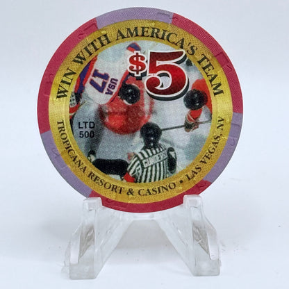 Tropicana Las Vegas Nevada 1998 'Win with America's Team' Series 14 LE Casino Chip V1664