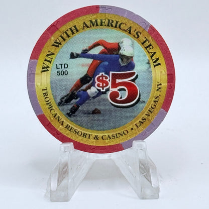 Tropicana Las Vegas Nevada 1998 'Win with America's Team' Series 14 LE Casino Chip V1667