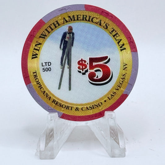 Tropicana Las Vegas Nevada 1998 'Win with America's Team' Series 14 LE Casino Chip V1665