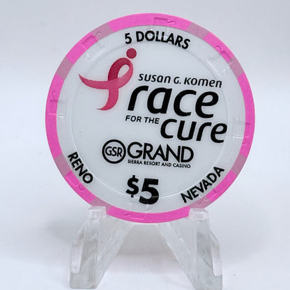 Grand Sierra Resort Reno Nevada 2014 'Susan G. Komen Race For The Cure' LE $5 Casino Chip