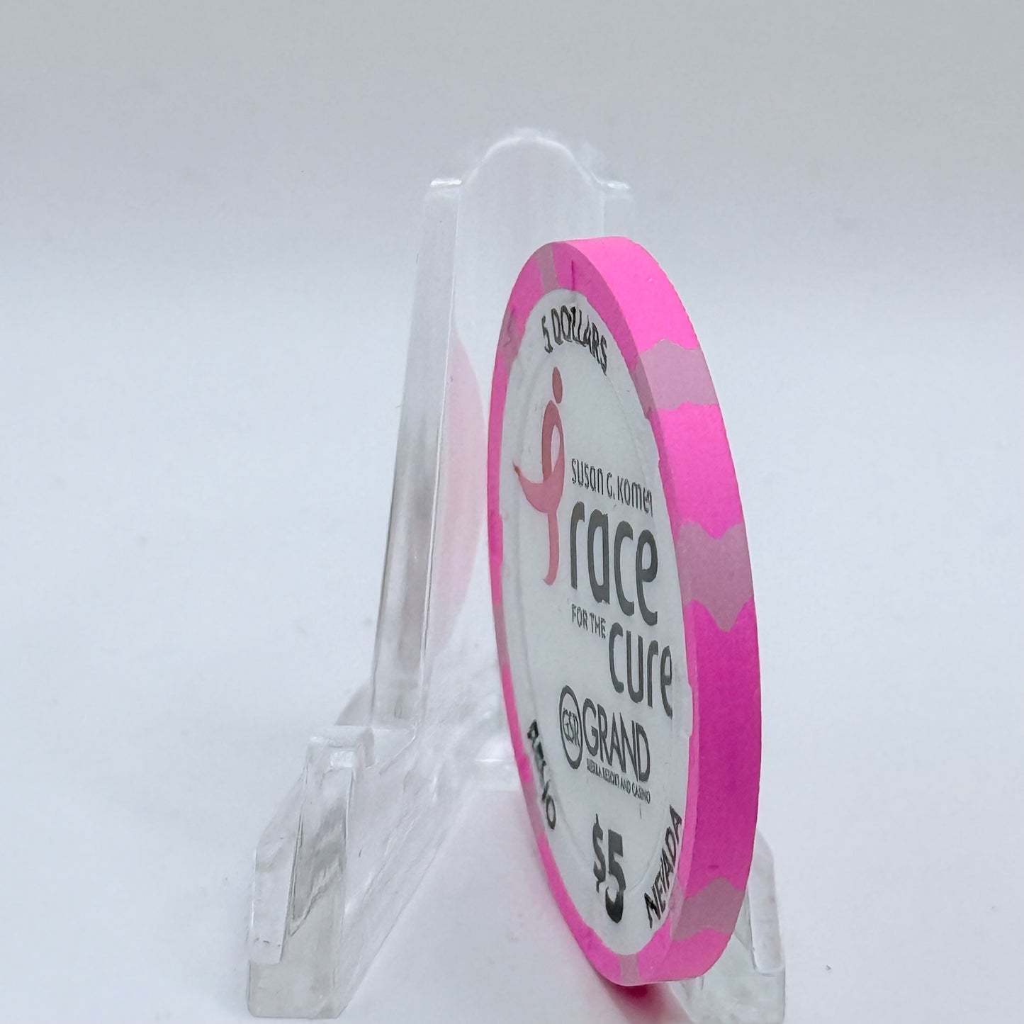 Grand Sierra Resort Reno Nevada 2014 'Susan G. Komen Race For The Cure' LE $5 Casino Chip