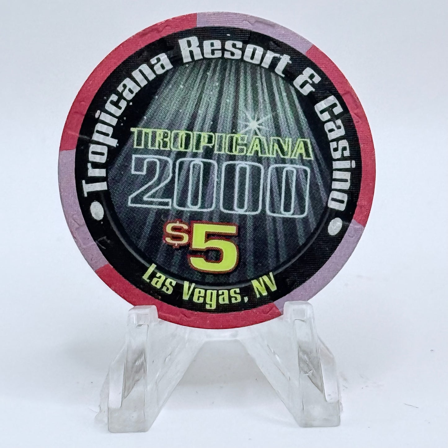 Tropicana Las Vegas Nevada 1999 'The New Millennium' LE $5 Casino Chip V5860