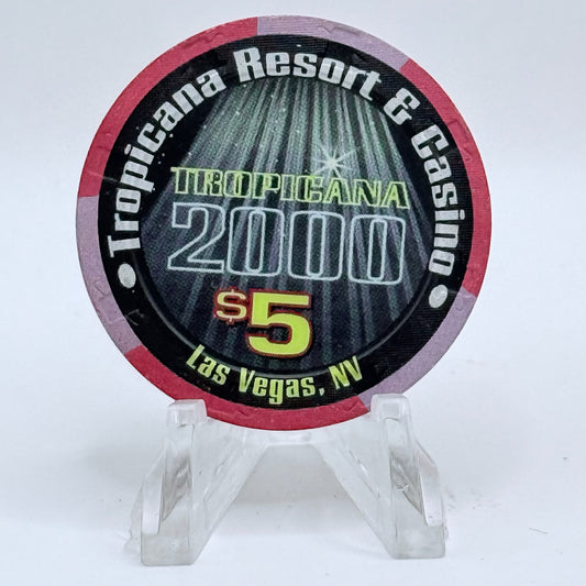 Tropicana Las Vegas Nevada 1999 'The New Millennium' LE $5 Casino Chip V5860