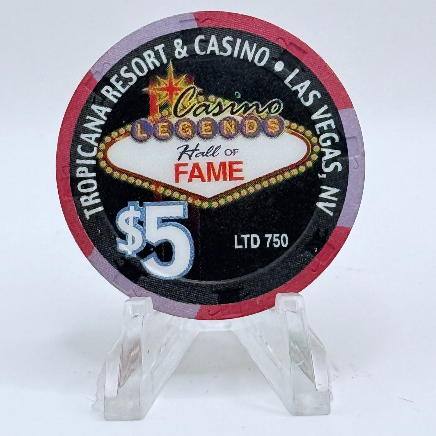 Tropicana Las Vegas Nevada 2000 'Fires & Implosions' Series 51 LE $5 Casino Chip V5843