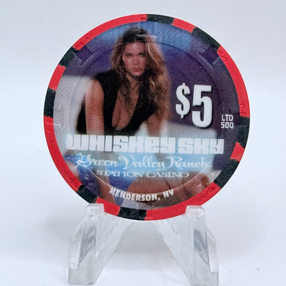 Green Valley Ranch Henderson Nevada 2002 'Whiskey Sky' LE $5 Casino Chip E0717