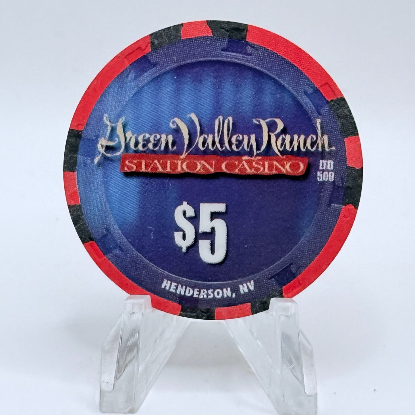 Green Valley Ranch Henderson Nevada 2002 'Whiskey Sky' LE $5 Casino Chip E0717