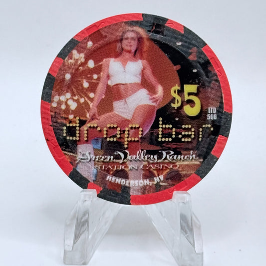 Green Valley Ranch Henderson Nevada 2002 'Drop Bar' LE $5 Casino Chip E0712