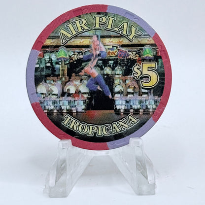 Tropicana Las Vegas Nevada 2003 'Air Play' LE $5 Casino Chip E2846