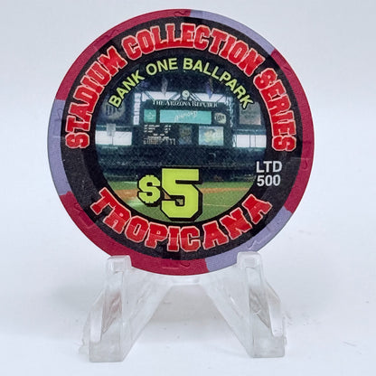 Tropicana Las Vegas Nevada 2003 'Dog Days of Summer' Series 15 LE $5 Casino Chip E2884