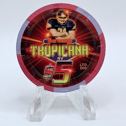 Tropicana Las Vegas Nevada 2005 'The Big Game' LE $5 Casino Chip E4323