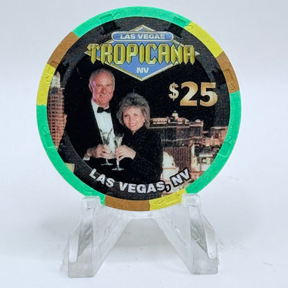 Tropicana Las Vegas Nevada 1999 'Sharon & Phil' Series 9 LE $25 Casino Chip V3564