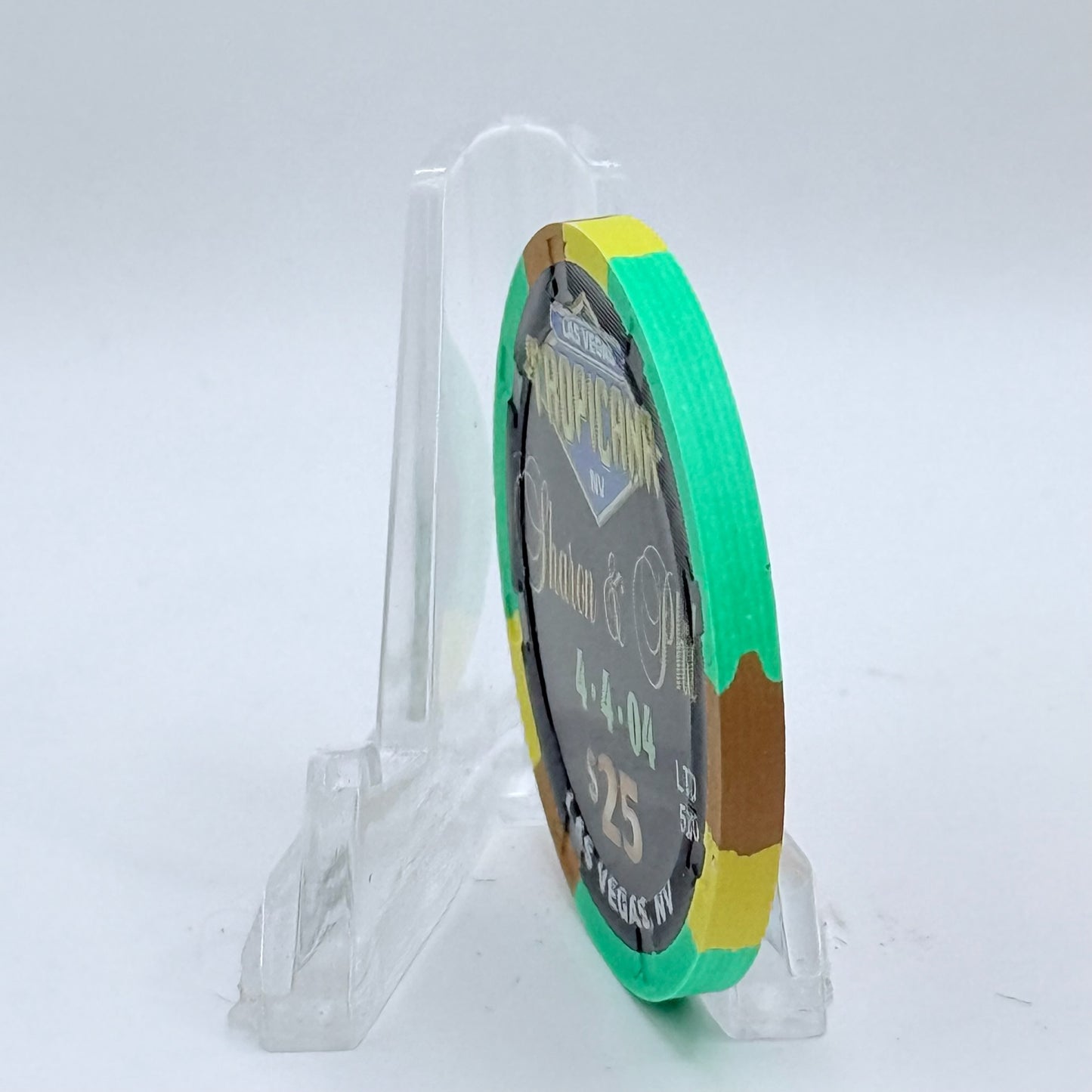 Tropicana Las Vegas Nevada 1999 'Sharon & Phil' Series 9 LE $25 Casino Chip V3564