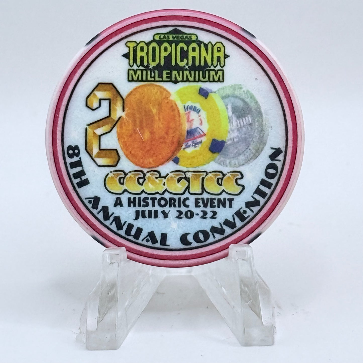 Tropicana Las Vegas Nevada 2000 '8th Annual CC&GTCC Convention' Odds & Ends Chips V5808