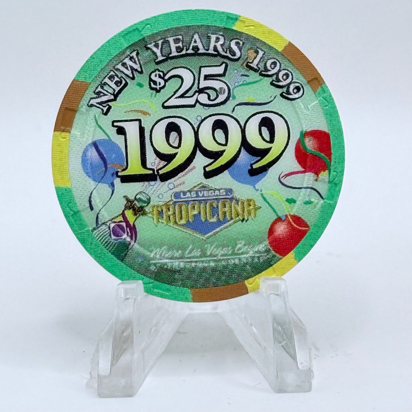 Tropicana Las Vegas Nevada 1999 'New Years' LE $25 Casino Chip V3569