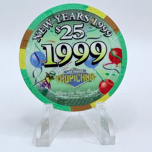 Tropicana Las Vegas Nevada 1999 'New Years' LE $25 Casino Chip V3569