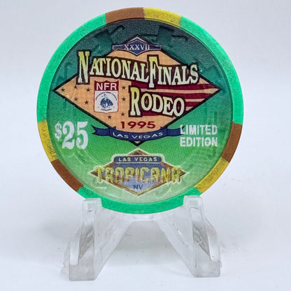 Tropicana Las Vegas Nevada 1995 'National Rodeo Finals' LE $25 Casino Chip N2424