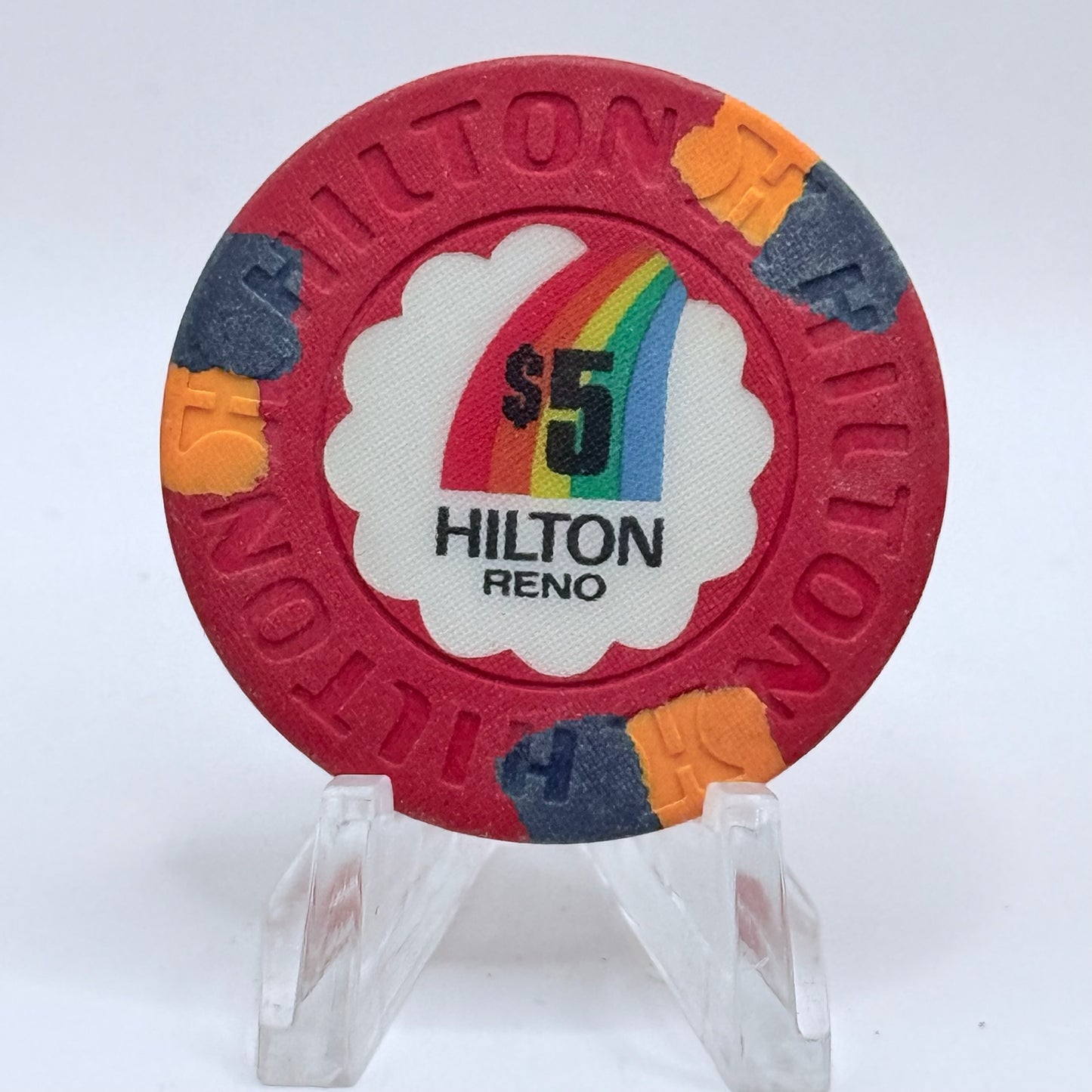 Hilton Reno Reno Nevada 1984 $5 Casino Chip N4603