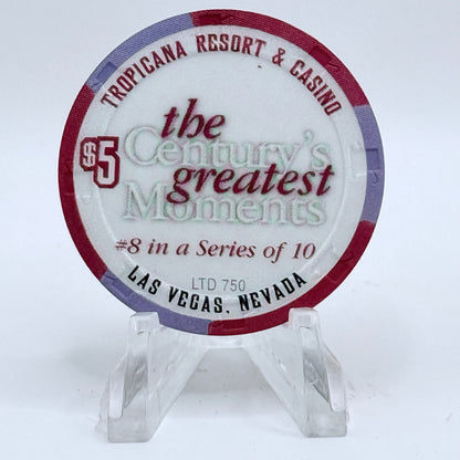 Tropicana Las Vegas Nevada 1999 '1970's - Nixon Visits Mao In China' Series 17 LE $5 Casino Chip V5830