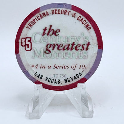Tropicana Las Vegas Nevada 1999 '1930's - Repeal of Prohibition' Series 17 LE $5 Casino Chip V5823