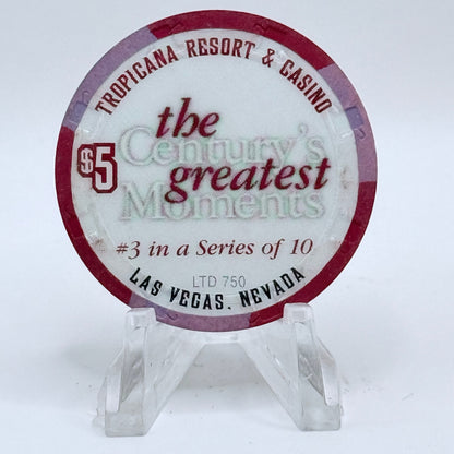 Tropicana Las Vegas Nevada 1999 '1920's - Women Win The Right To Vote' Series 17 LE $5 Casino Chip V5825