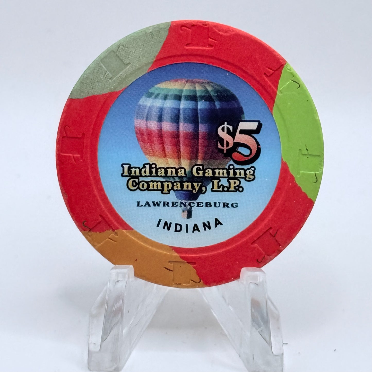 Argosy Casino Lawrenceburg Indiana 2008 $5 Casino Chip