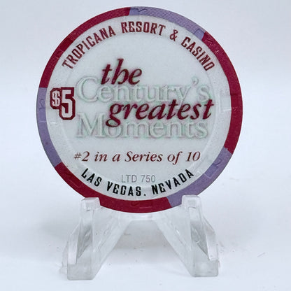 Tropicana Las Vegas Nevada 1999 '1910's - Titanic Launch' Series 17 LE $5 Casino Chip V5824