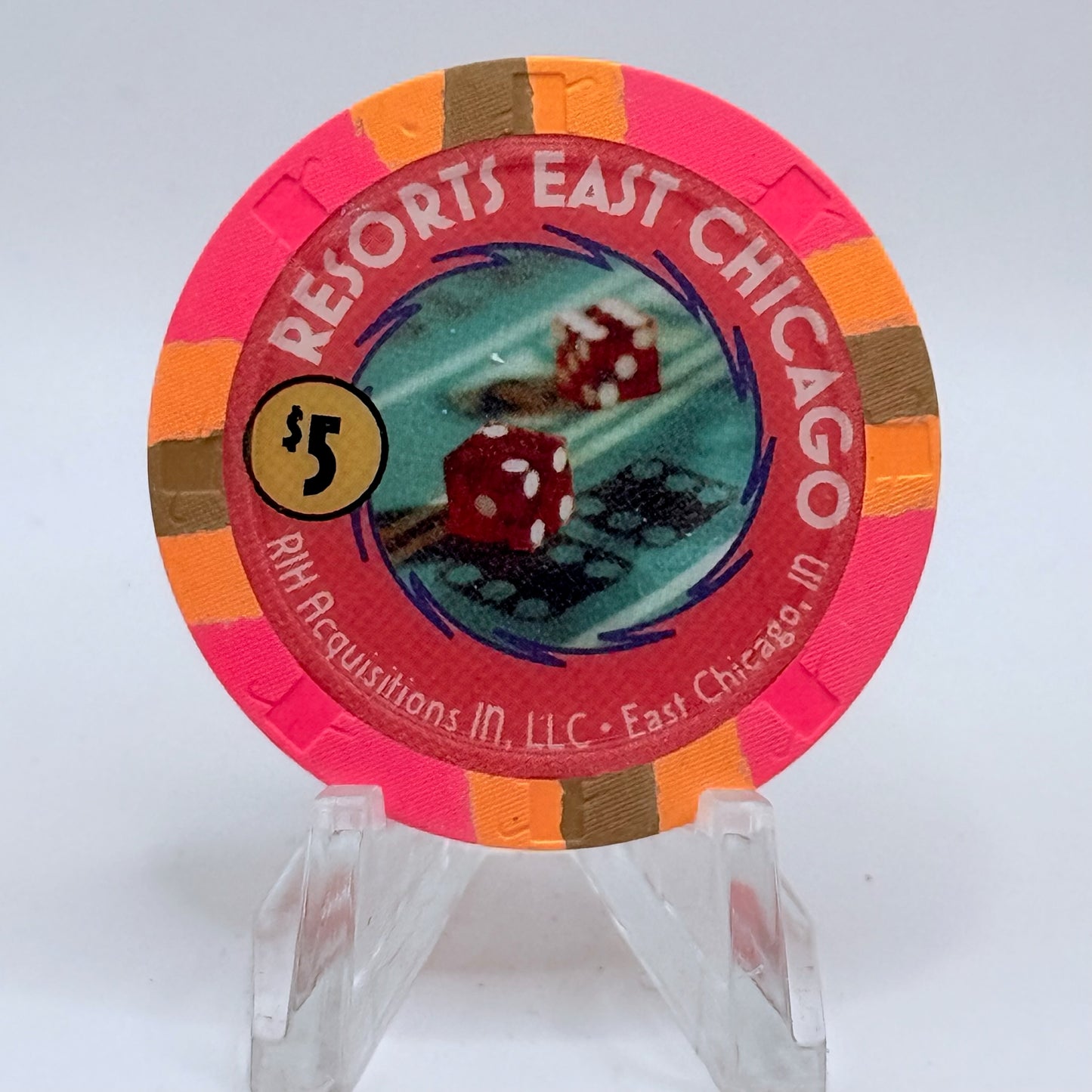 Resorts E. Chicago Indiana $5 Casino Chip