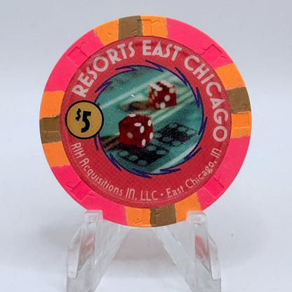 Resorts E. Chicago Indiana $5 Casino Chip