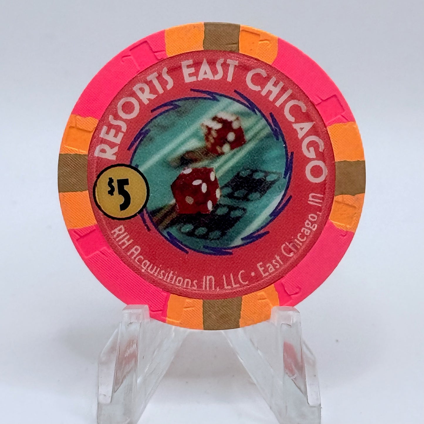 Resorts E. Chicago Indiana $5 Casino Chip