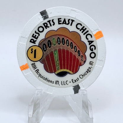 Resorts E. Chicago Indiana $1 Casino Chip