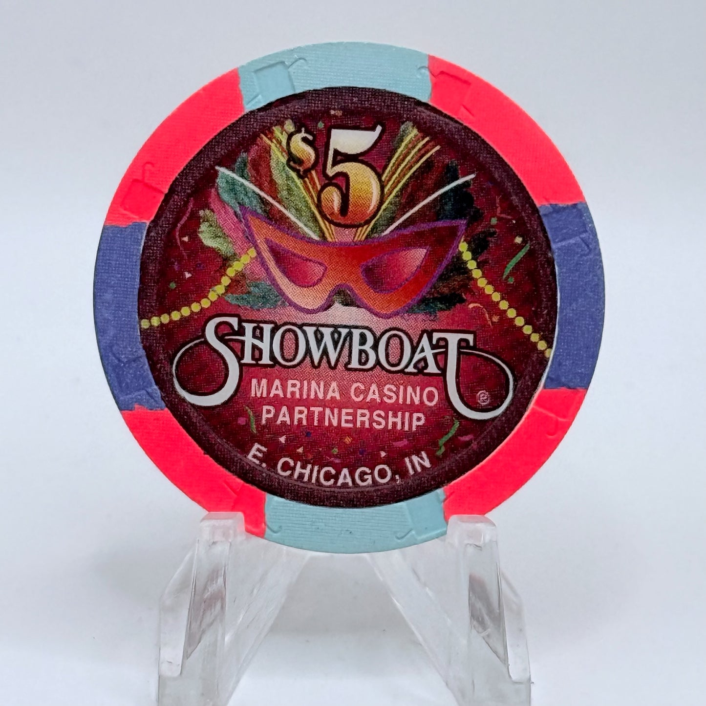 Showboat Casino E. Chicago Indiana $5 Casino Chip