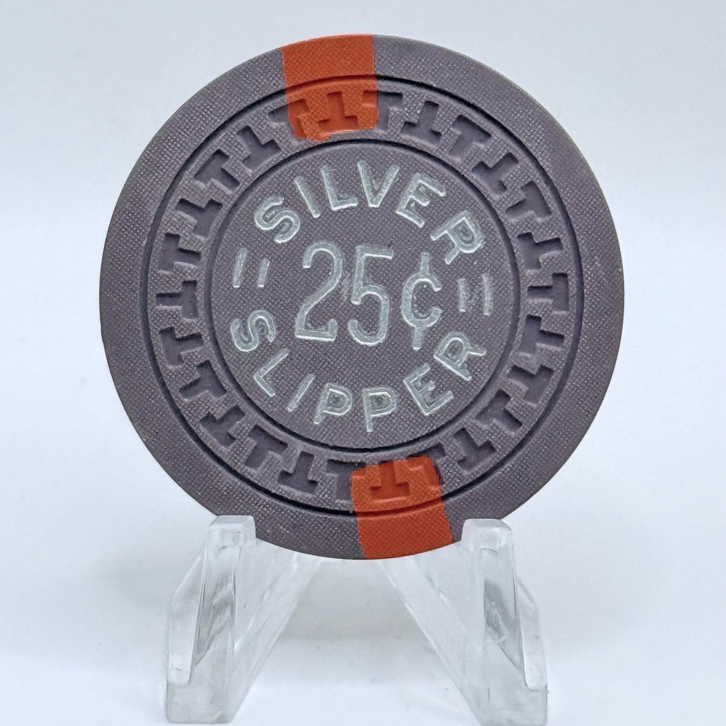 Silver Slipper Las Vegas Nevada 1950s LE $0.25 Casino Chip N2177