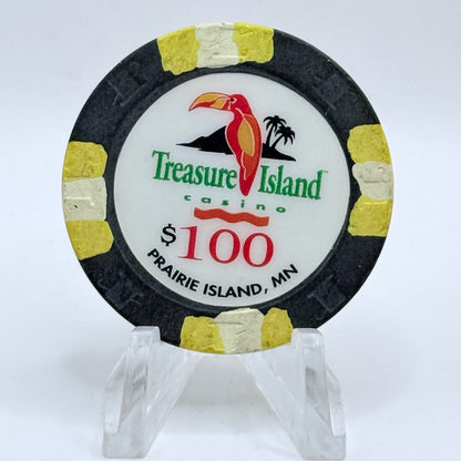 Treasure Island Red Wing Minnesota $100 Casino Chip