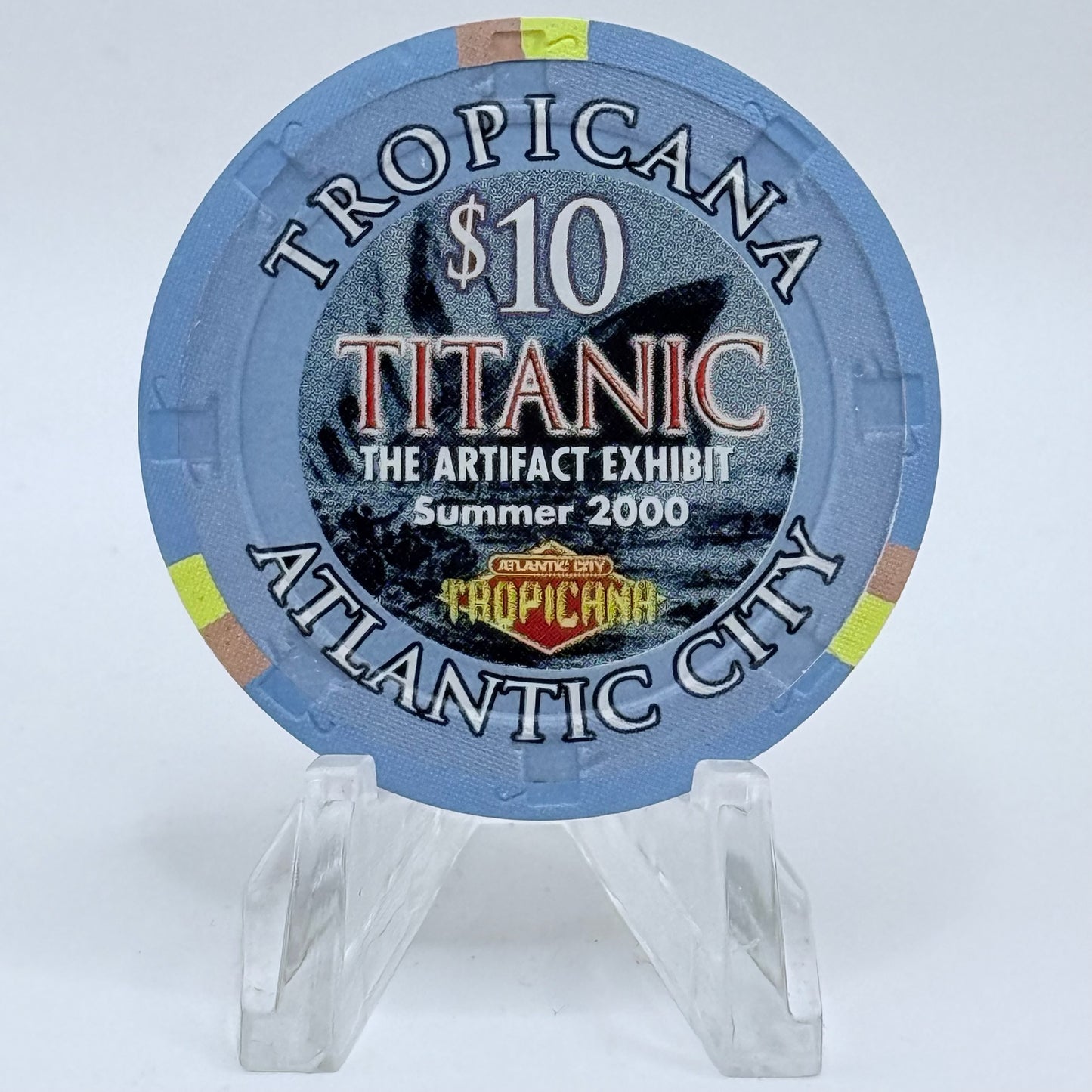 Tropicana Atlantic City New Jersey 2000 'Titanic, The Artifact Exhibit' LE $10 Casino Chip