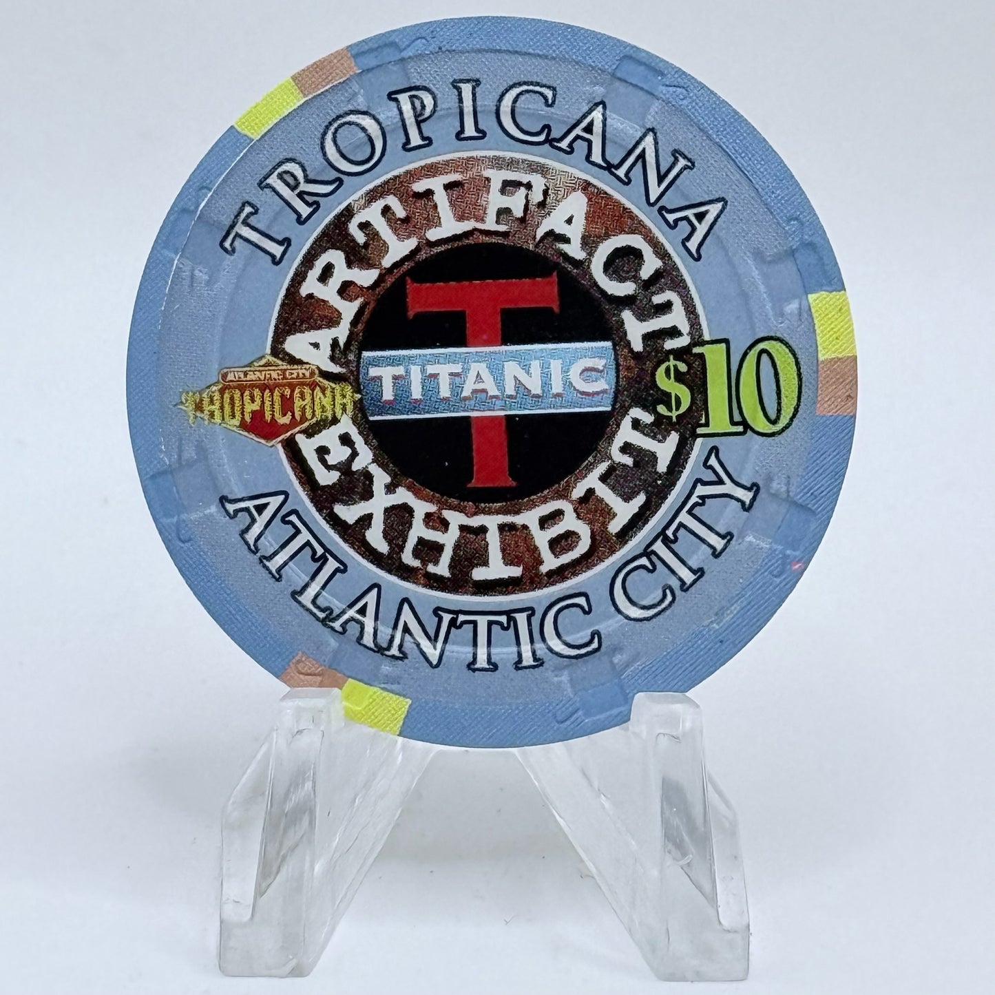 Tropicana Atlantic City New Jersey 2000 'Titanic, The Artifact Exhibit' LE $10 Casino Chip