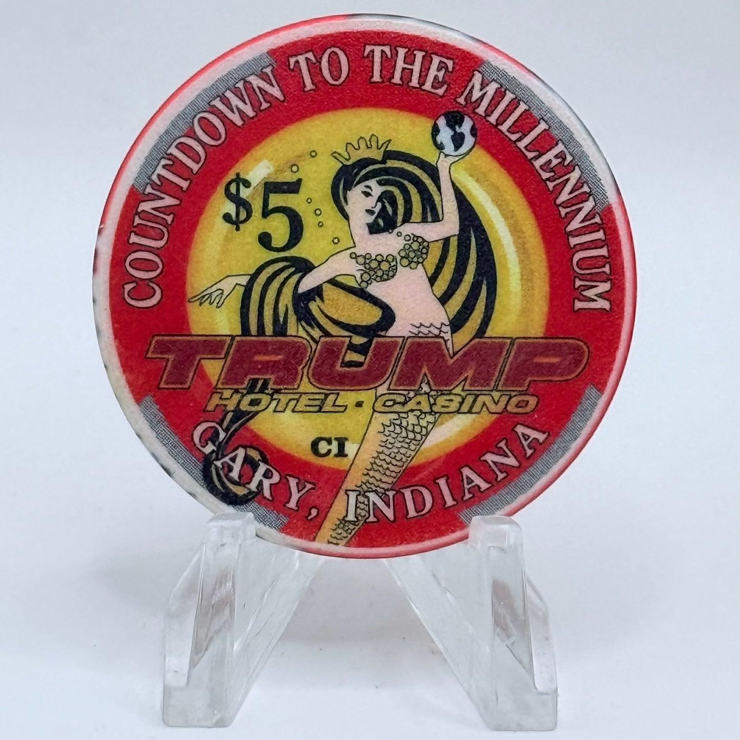 Trump Casino Gary Indiana 'Sam Bass' Series 10 LE $5 Casino Chip